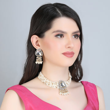 Mekkna Gold Plated Choker with Earrings Collection - Shop Now!