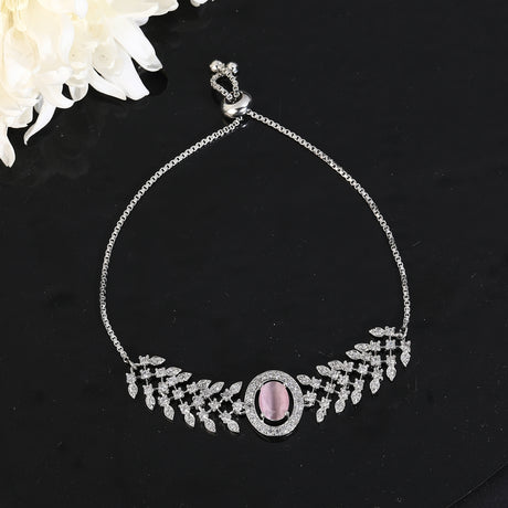 Mekkna AD Stone Silver Plated Bracelet Collection - Shop Now!