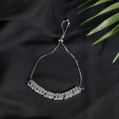 Mekkna AD Stone Silver Plated Bracelet Collection -Shop Now!