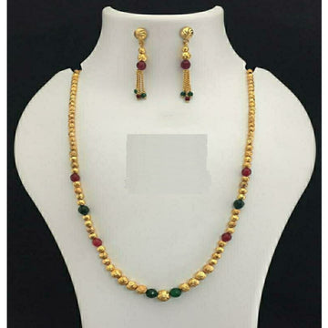Gold Plated Necklace Chain with Matching Earrings