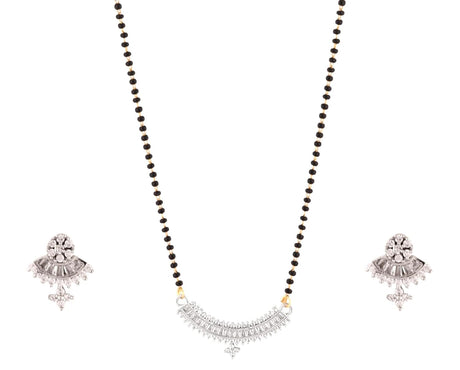 Bhagya Lakshmi Women pride traditional AD Stone Mangal sutra with earring for women