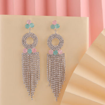  Dazzle with Elegance: Mekkna's Crystal Dangle Earrings