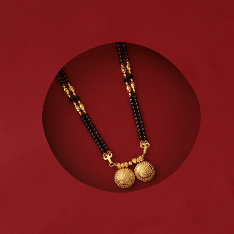 Gold Elegant Mangalsutra For Women Pack Of 2