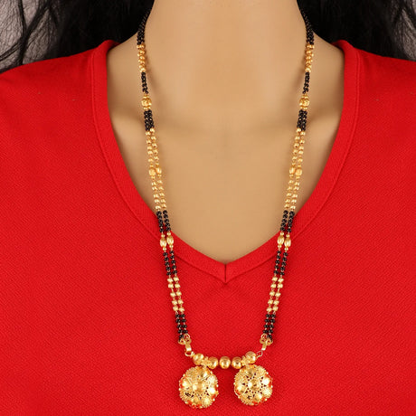 Gold Elegant Mangalsutra For Women Pack Of 2