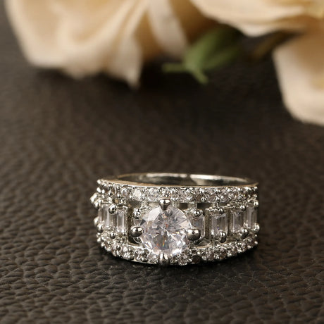 Silver Elegant Ring For Women Pack Of 2