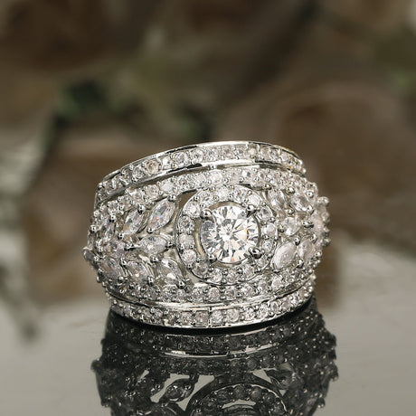 Silver Elegant Ring For Women Pack Of 2