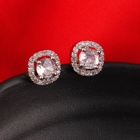 White Elegant Earring Set For Women