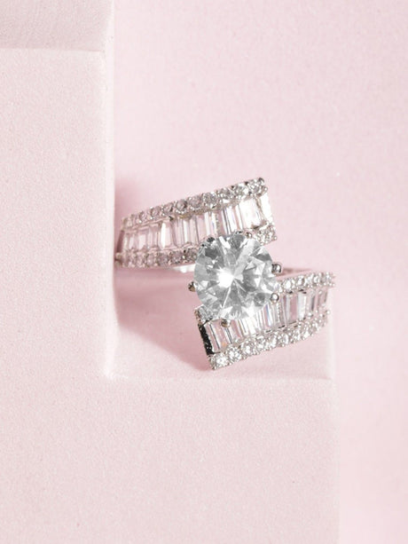 Silver Elegant Ring For Women Pack Of 2