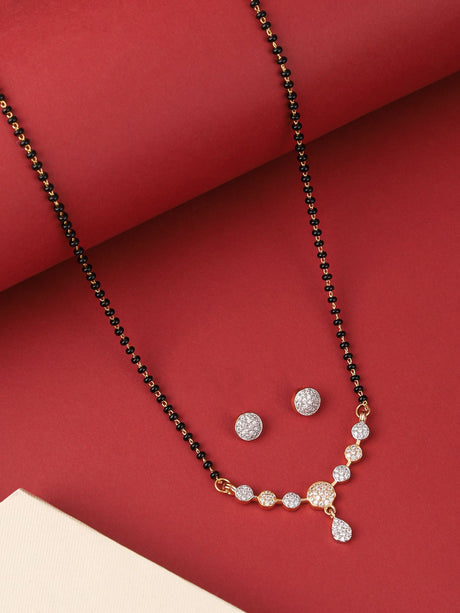 Alloy Elegant Mangalsutra Set For Women