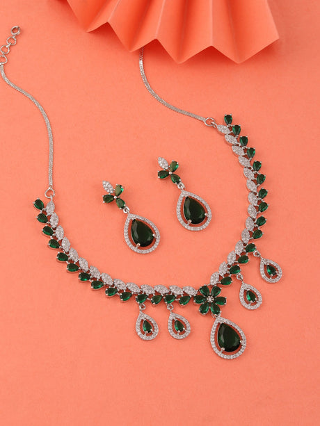 American Diamond Jewellery Set