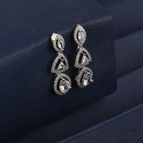 Silver Elegant Jhumki Earring For Women Pack Of 2