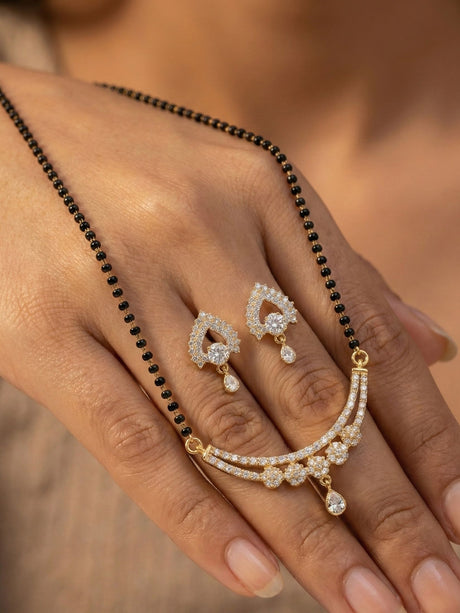 Alloy Elegant Mangalsutra Set For Women
