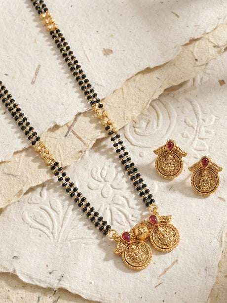 Traditional Gold Plated Mangalsutra Set