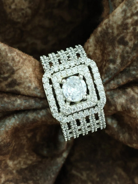 White Elegant Ring For Women Pack Of 2
