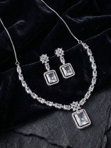 Silver Plated Elegant Jewellery Set