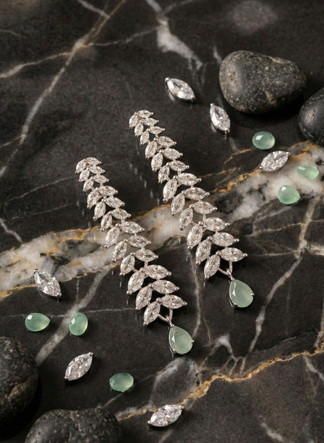 Silver Plated Elegant Earrings