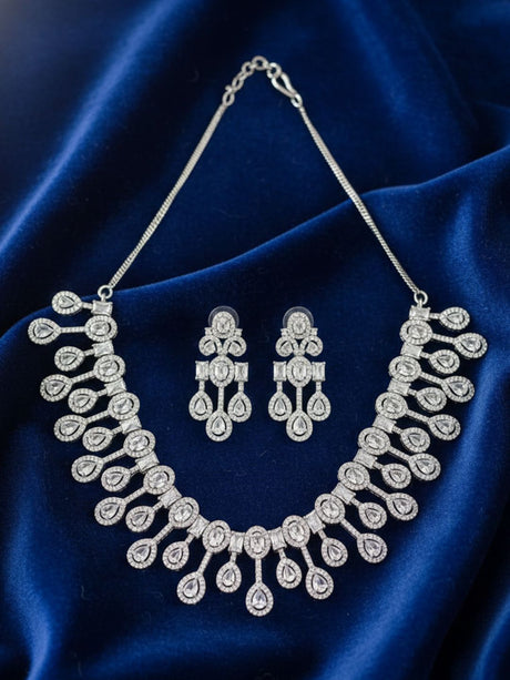 American Diamond Jewellery Set