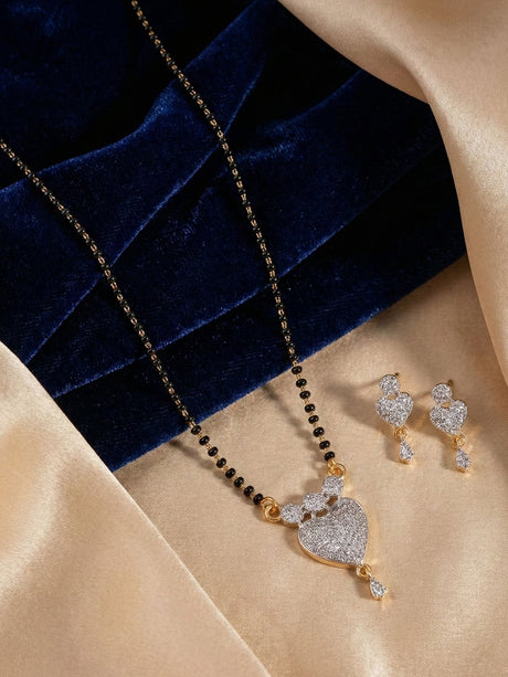 Alloy Elegant Mangalsutra Set For Women