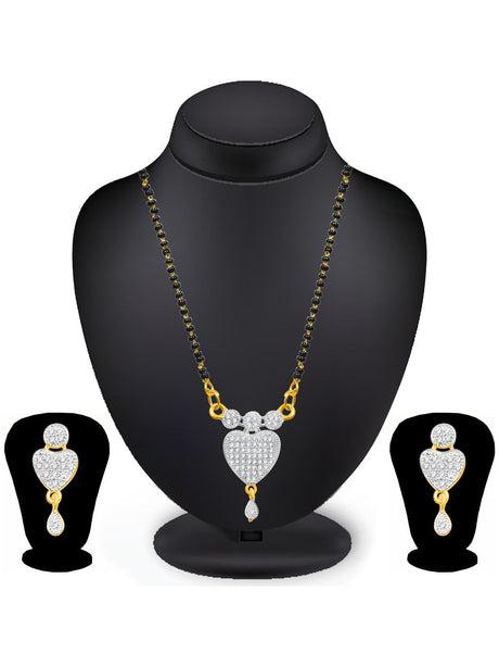 White Elegant Mangalsutra For Women Pack Of 2