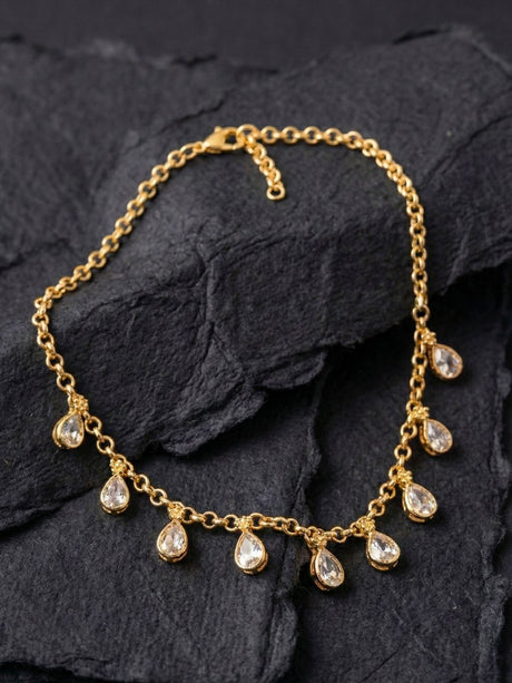 Silver Plated Ad Floral Necklace Pack Of 2