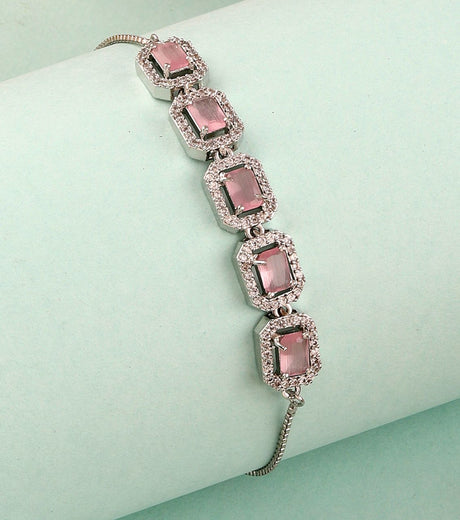 Pink Bangle Bracelet Elegant For Women Pack Of 2