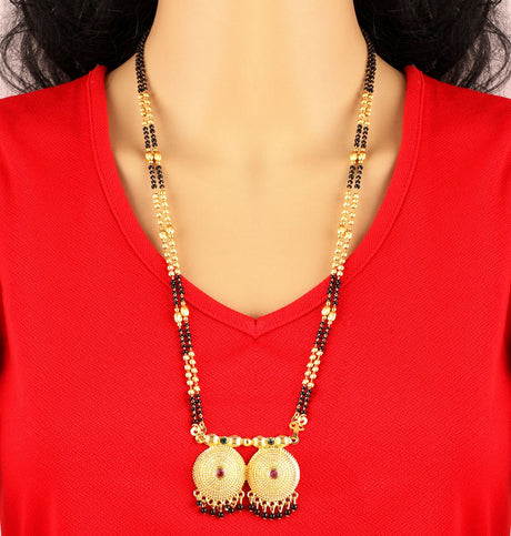 Gold Elegant Mangalsutra Set For Women