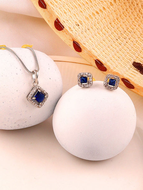 Black Elegant Earring And Pendant Set For Women Pack Of 3
