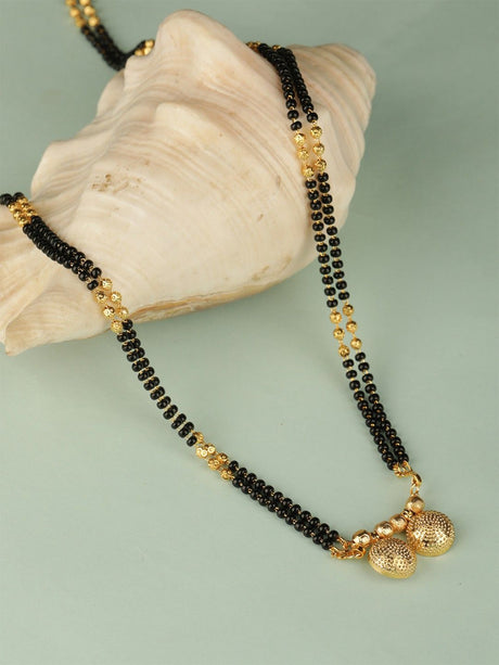 Gold Elegant Mangalsutra For Women Pack Of 2