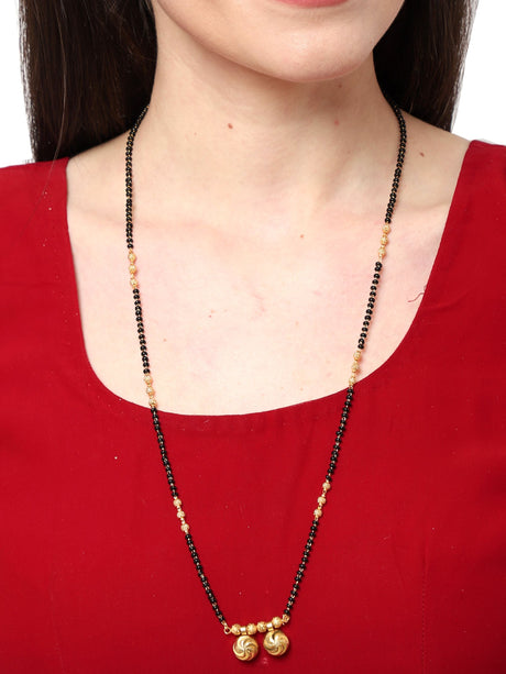 Gold Elegant Mangalsutra For Women Pack Of 2