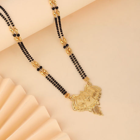 Gold Elegant Mangalsutra For Women Pack Of 2