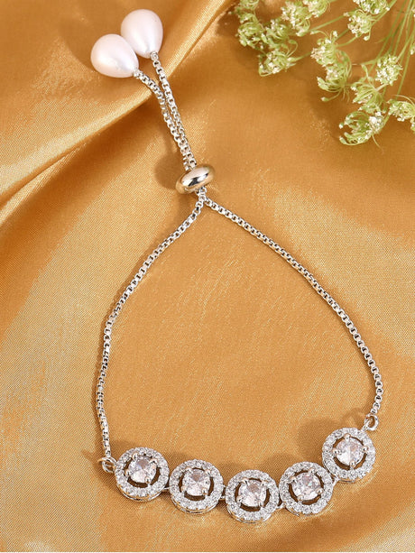 White Bangle Bracelet Elegant For Women