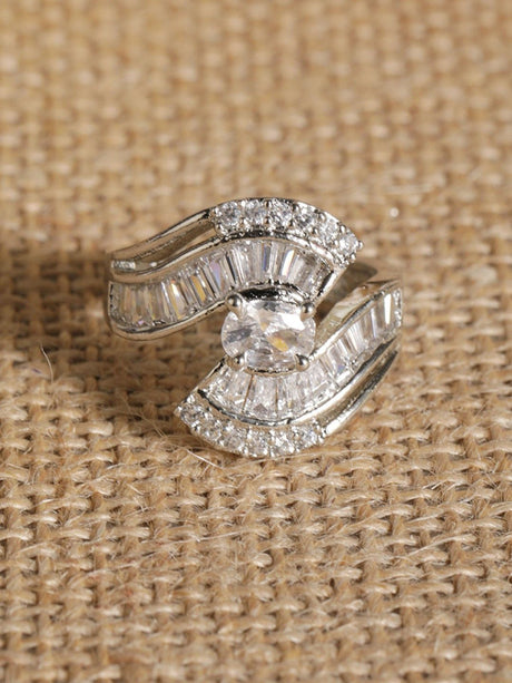 White Elegant Ring For Women Pack Of 2
