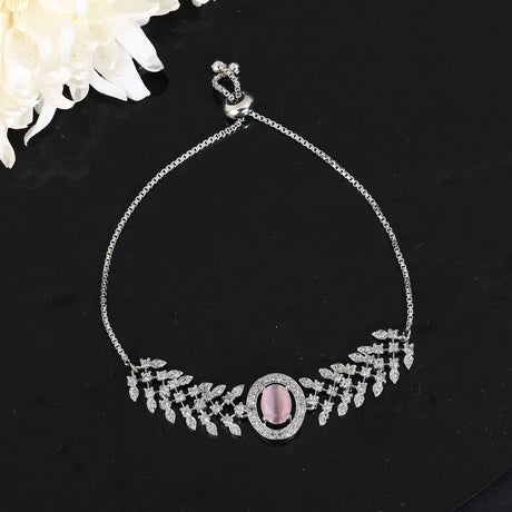 White Bangle Bracelet Elegant For Women