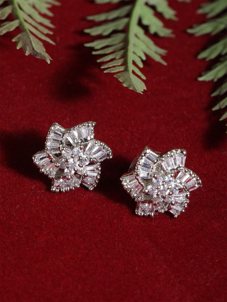 White Elegant Stud Earring For Women Pack Of 2