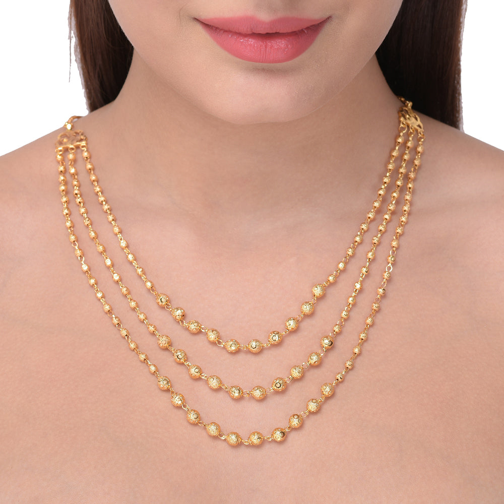 Gold Plated Necklace for Women | Buy This Jewellery Online from Mekkna