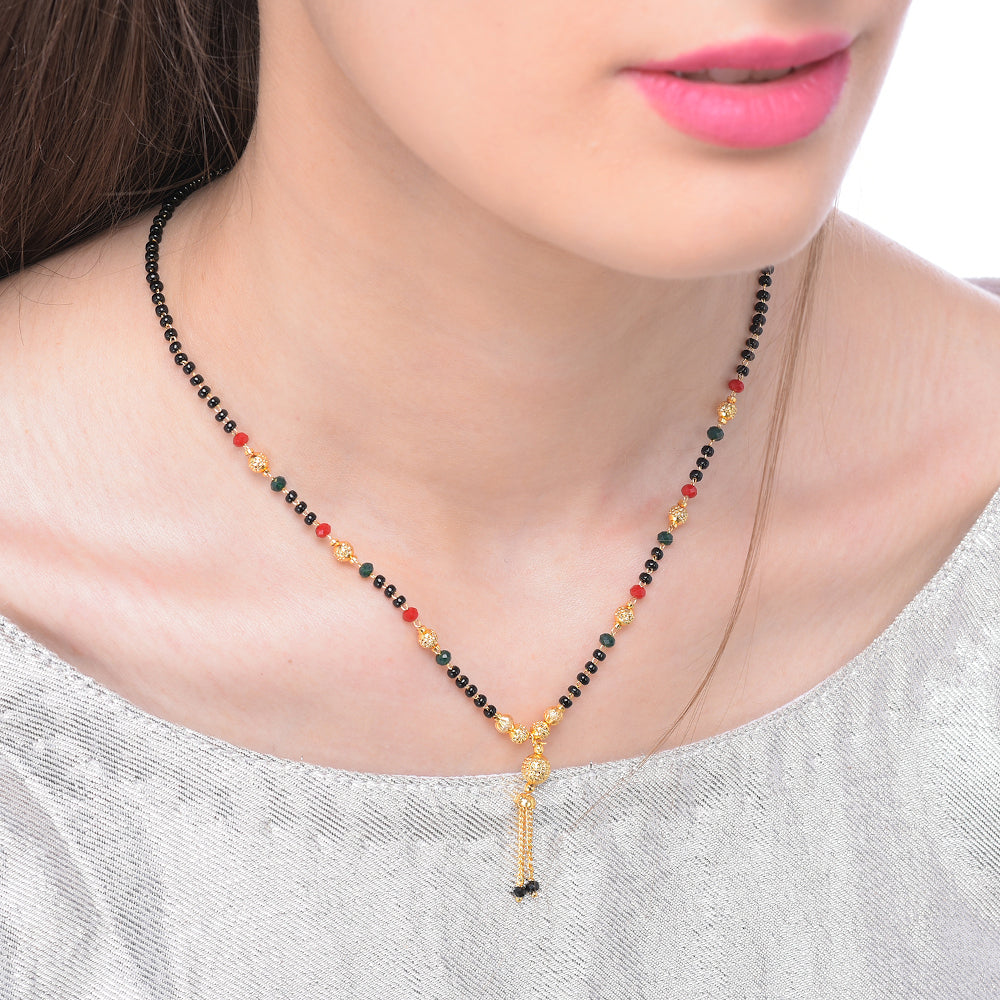 Gold Plated Mangalsutra for Women | Buy This Mangalsutra Online from Mekkna