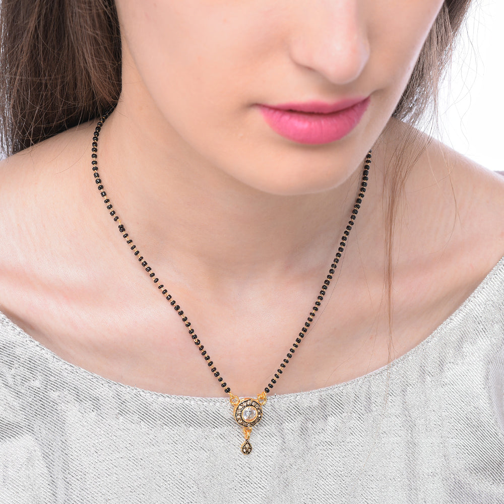 Gold Plated Mangalsutra for Women | Buy This Mangalsutra Online from Mekkna