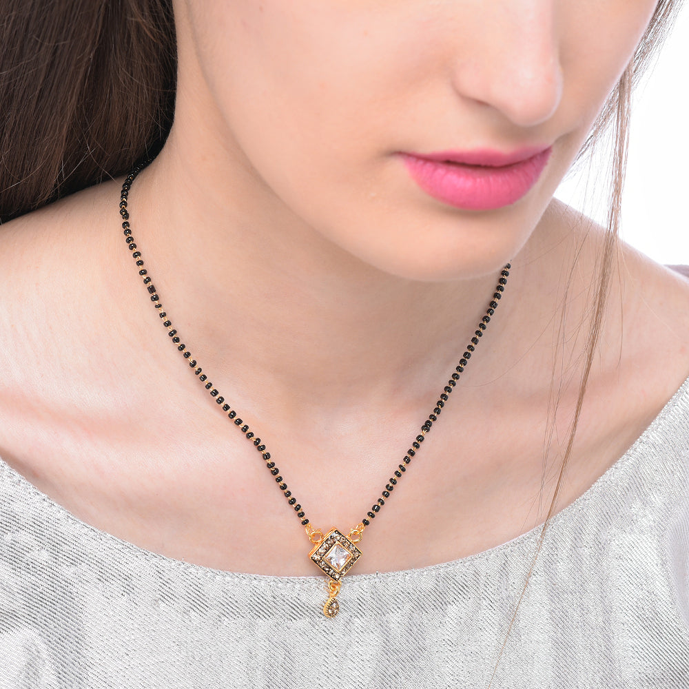 Gold Plated Mangalsutra for Women | Buy This Mangalsutra Online from Mekkna