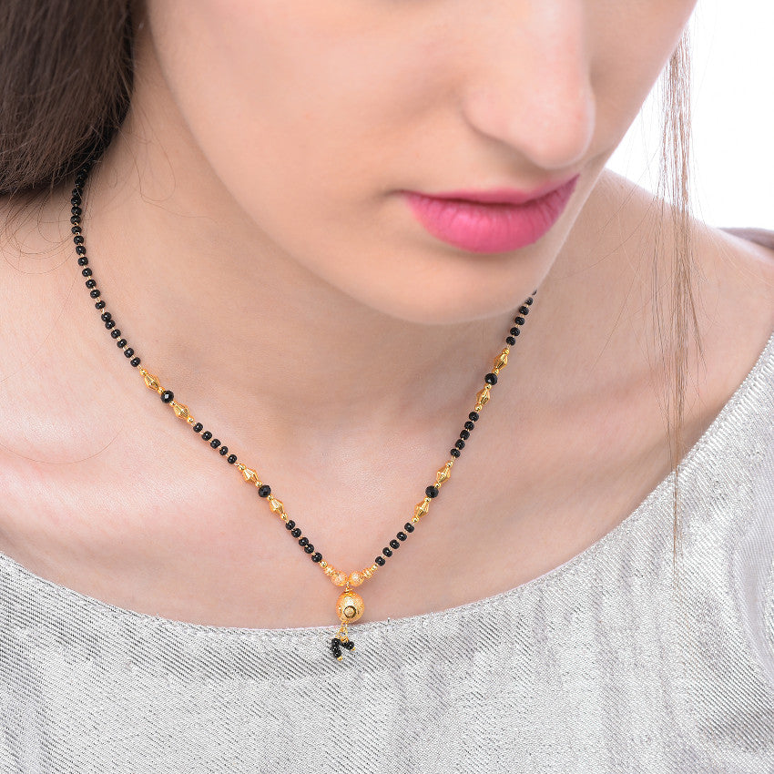 Gold Plated Mangalsutra for Women | Buy This Mangalsutra Online from Mekkna