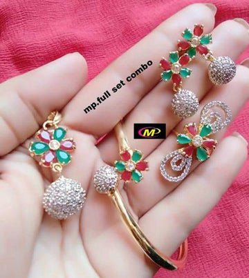 Trendy AD Jewellery Set