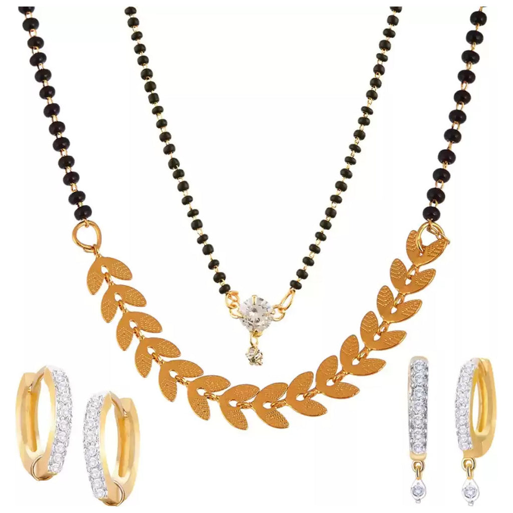 Mangalsutra with Combo Earrings for Women | Buy Mangalsutra Online from Mekkna