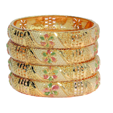 Gold Plated Bangles for Women | Buy This Jewellery Online from Mekkna