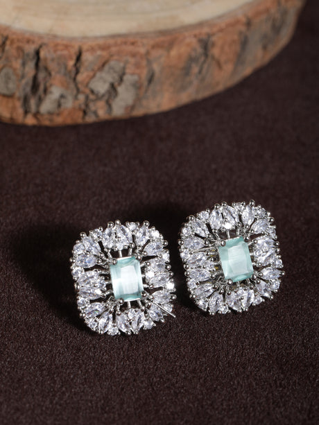 Mekkna Women’s Pride Alloy Traditional Stylish & Oxidized Silver-Plated Earrings for Women