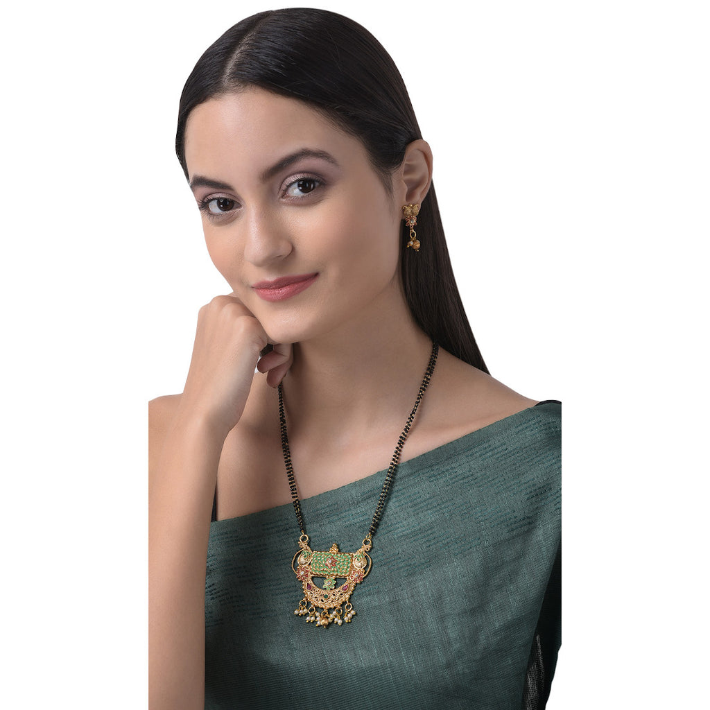 Mangalsutra with Earrings for Women | Buy This Jewellery Online from Mekkna