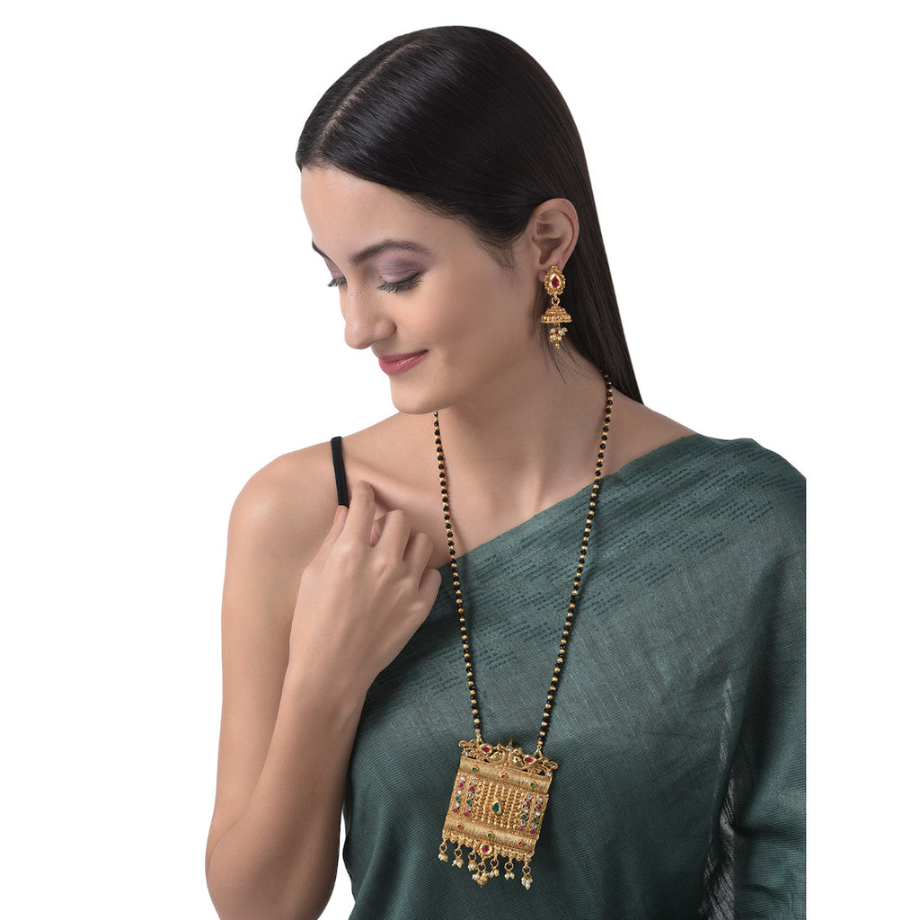 Mangalsutra with Earrings for Women | Buy This Jewellery Online from Mekkna