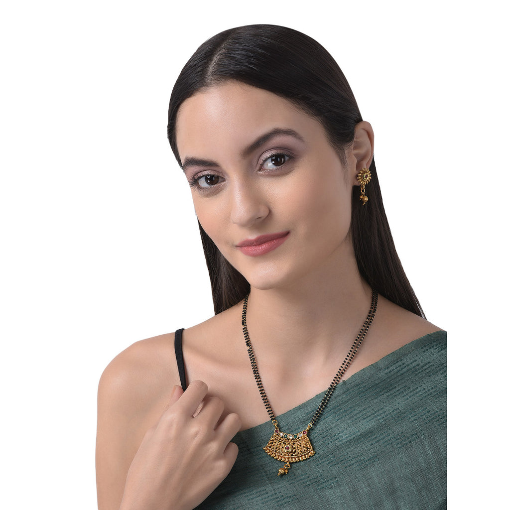 Mangalsutra with Earrings for Women | Buy This Jewellery Online from Mekkna