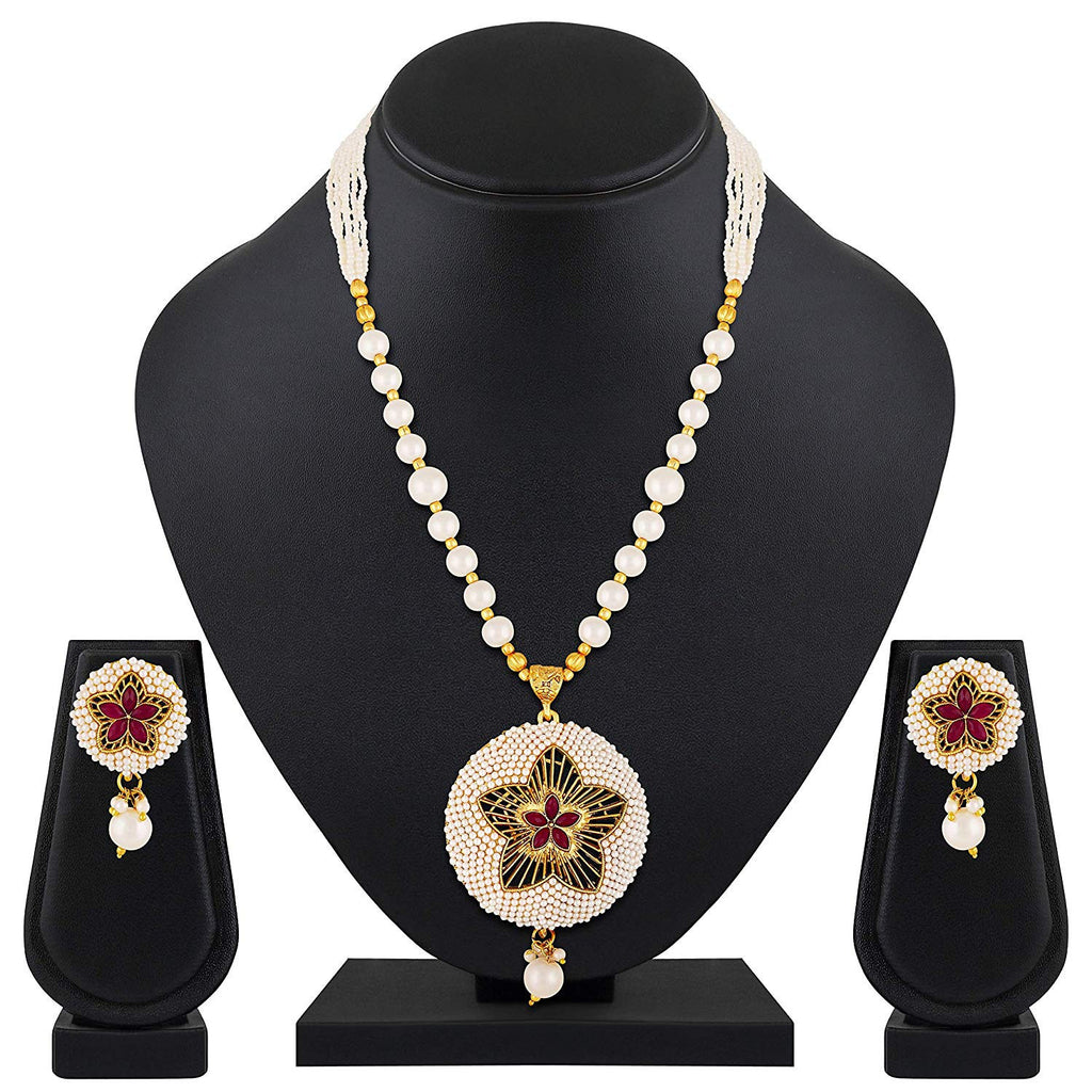 Necklace with Earrings for Women | Buy Jewellery set Online from Mekkna