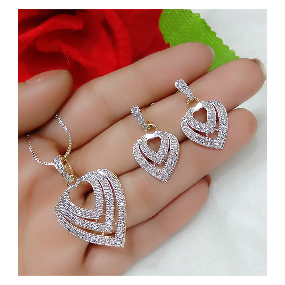  Pendent with Earrings for Women | Buy Pendent Online from Mekkna