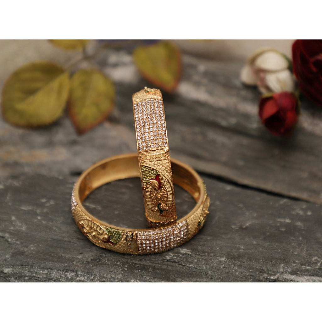 Gold Plated Bangels for Women | Buy This Jewellery Online from Mekkna