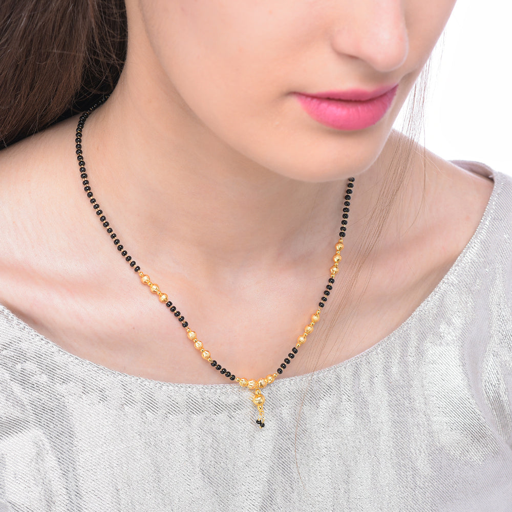 Gold Plated Mangalsutra for Women | Buy This Mangalsutra Online from Mekkna